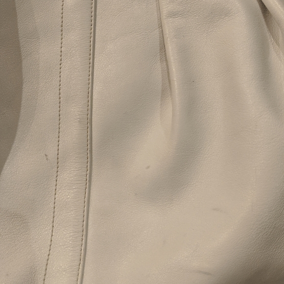 White Coach "Ergo" Pleated Leather Hobo Bag - EUC - Picture 7 of 8